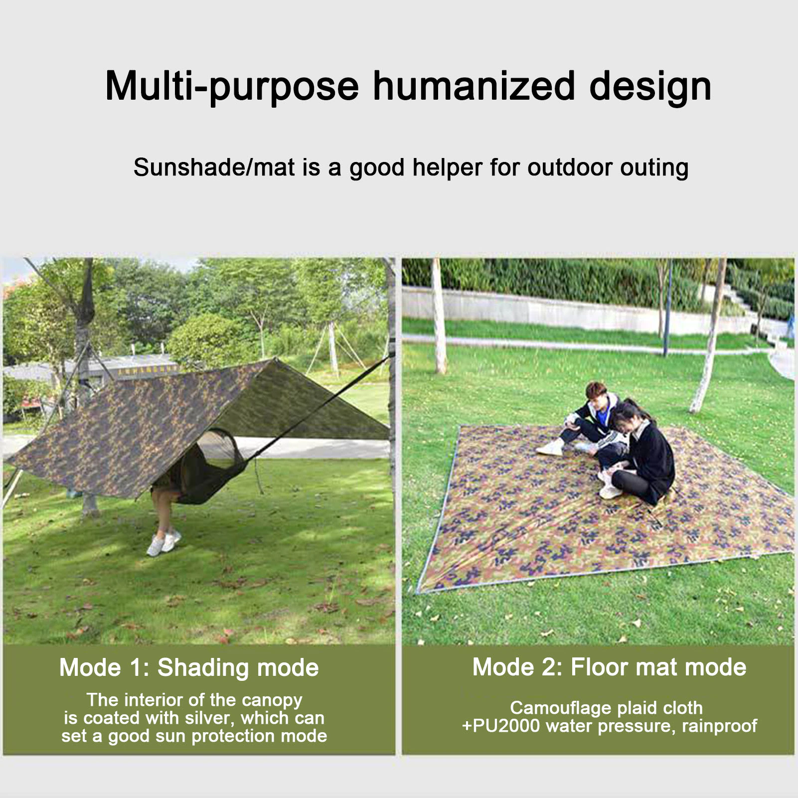 Cheap Goat Tents Hammock Camping Tarp Square Canopy Shade Tent Sun Shade Sail Sun Protection Square Canopy Shade Tent For Outdoor Activities   
